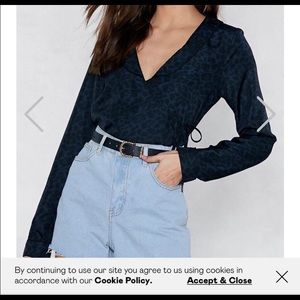 NWT NASTY GAL cheetah crop